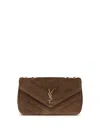 Saint Laurent Medium Loulou Quilted Chain-strap Shoulder Bag In Brown