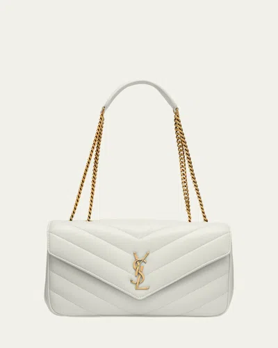 Saint Laurent Loulou Medium Ysl Chain Shoulder Bag In Quilted Leather
