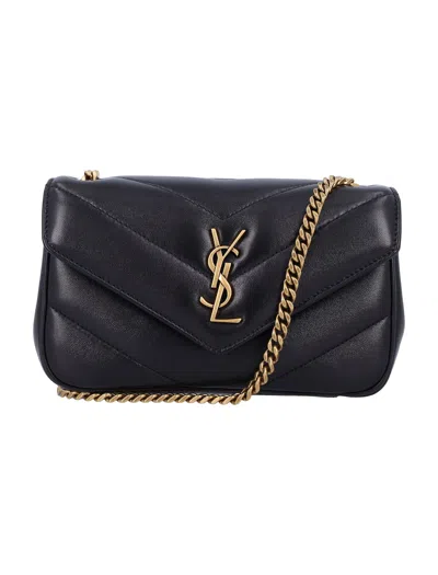 Saint Laurent Loulou Mini Bag In Black