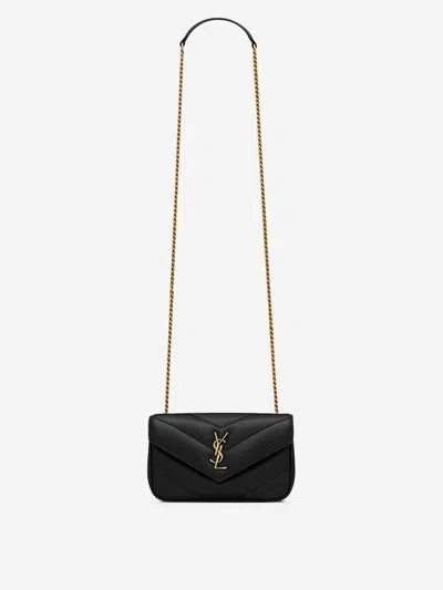 Saint Laurent Loulou Mini Bag In Black