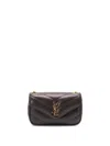 Saint Laurent `loulou` Mini Bag In Brown