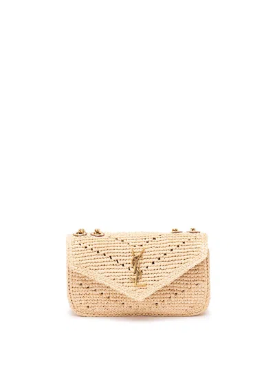 Saint Laurent `loulou` Mini Bag In Brown