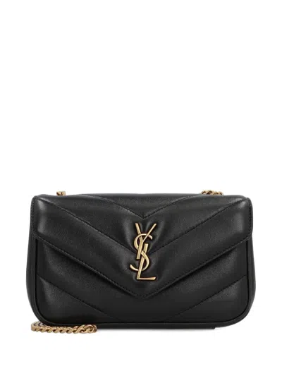 Saint Laurent Loulou Mini Bag In Lambskin In Black