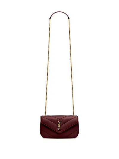 Saint Laurent Loulou Mini Bag In Red