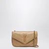 Saint Laurent Mini Quilted Chain Strap Cross-body Bag In Sand