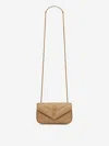 Saint Laurent Loulou Mini Bag In Lambskin In Brown