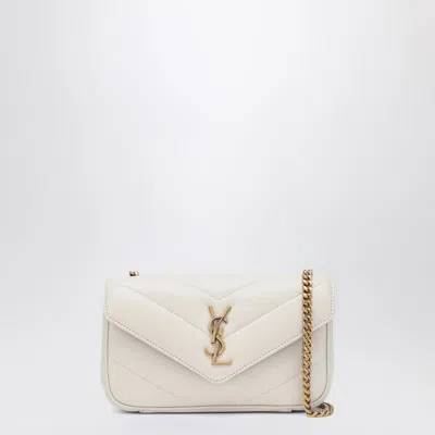 SAINT LAURENT SAINT LAURENT LOULOU MINI CREAM SOFT BAG