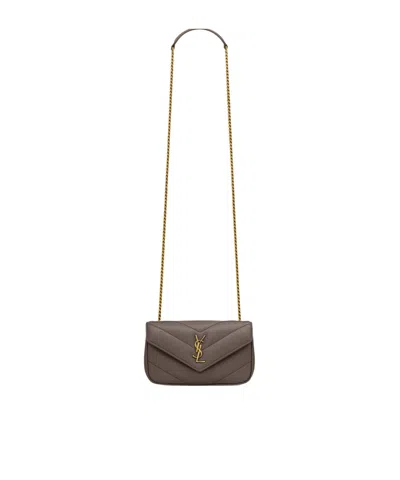 Saint Laurent Loulou Mini Flap Shoulder Bag In Multi