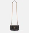 Saint Laurent Loulou Mini Leather Shoulder Bag In Gray