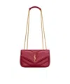 Saint Laurent Loulou Mini Shoulder Bag In Red