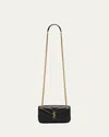 Saint Laurent Loulou Mini Ysl Chain Crossbody Bag In Quilted Leather