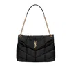 Saint Laurent Loulou Puffer Bag In Black