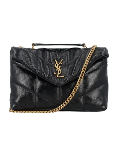 Saint Laurent Ysl Mini Bag Mono In Nero