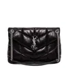 Saint Laurent Loulou Puffer Shoulder Bag In Black