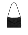 Saint Laurent Loulou Puffer Shoulder Bag In Black