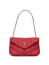 Saint Laurent Paris Women Small Loulou Puffer Bag In Nappa Leather In Red