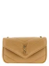 Saint Laurent 'loulou' Mini Crossbody Bag In Sand