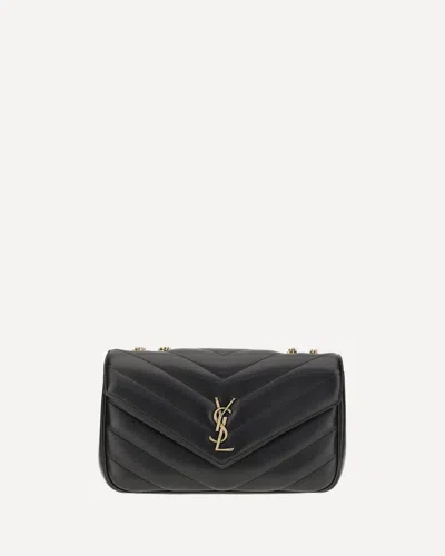 Saint Laurent Loulou Shoulder Bag In Black