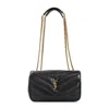Saint Laurent Loulou Shoulder Bag In Black
