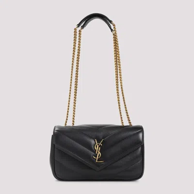 Saint Laurent Loulou Shoulder Bag In Black