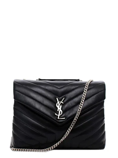 Saint Laurent Loulou Shoulder Bag In Black