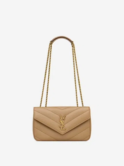 Saint Laurent Loulou Shoulder Bag In Brown