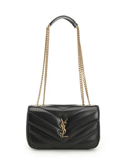 Saint Laurent Loulou Shoulder Bags Black