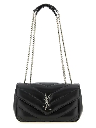 Saint Laurent Loulou Shoulder Bags Black