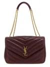 Saint Laurent Loulou Shoulder Bags Bordeaux
