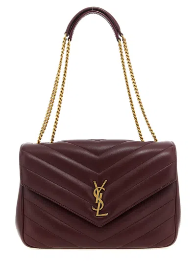 Saint Laurent Loulou Shoulder Bags Bordeaux