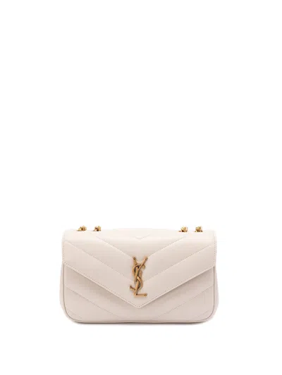 Saint Laurent `loulou` Small Bag In Sand