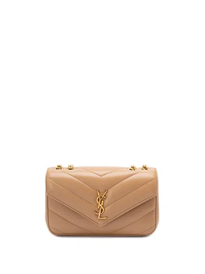 Saint Laurent `loulou` Small Bag In Sand