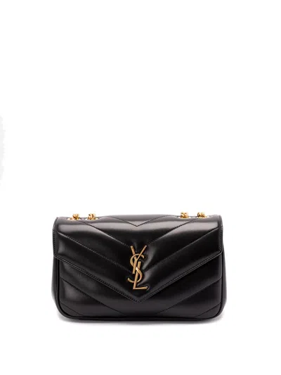 Saint Laurent `loulou` Small Bag In Black