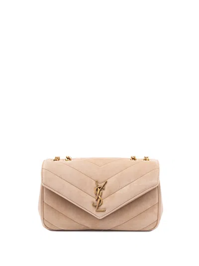 Saint Laurent `loulou` Small Bag In Sand