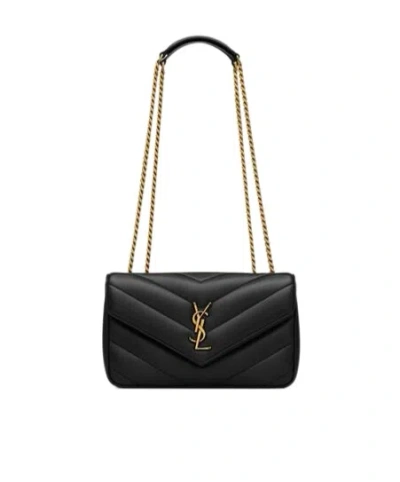 Saint Laurent Loulou Small In Matelassé Lambskin