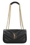 Saint Laurent Loulou Small Leather Crossbody Bag In Black