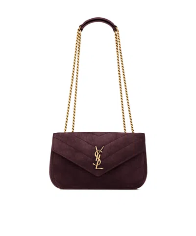 Saint Laurent Small Loulou Chain Leather Shoulder Bag In Pattern