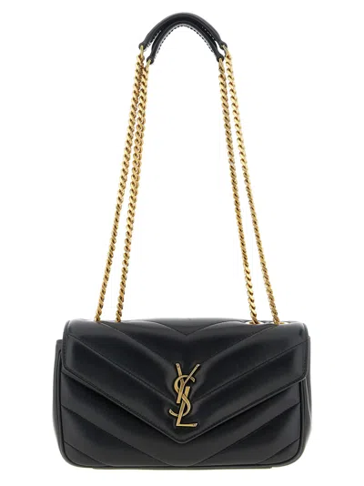 Saint Laurent Loulou Small Shoulder Bag In Black