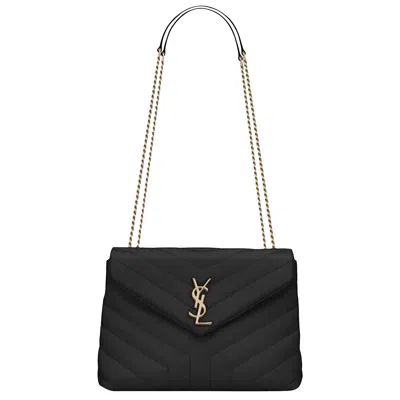 Pre-owned Saint Laurent Loulou Small Shoulder Bag 'black'