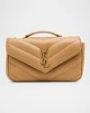Saint Laurent Loulou Small Ysl Shoulder Bag In Quilted Leather