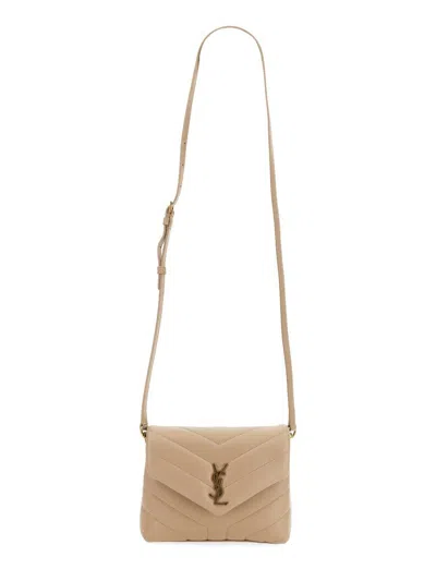 Saint Laurent "loulou" Toy Bag In Nude