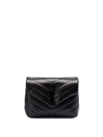 Saint Laurent `loulou Toy` Crossbody Bag In Black  