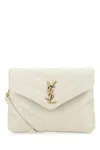 Saint Laurent Loulou Toy Crossbody Bag In White