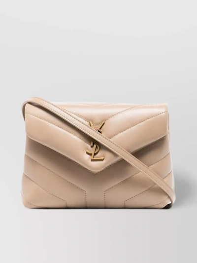 Saint Laurent Shopping Bags In Beige