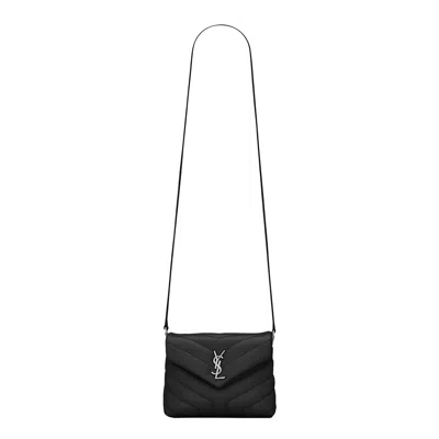 Pre-owned Saint Laurent Loulou Toy Quilted Shoulder Bag 'nero' | Black | Women's Size Onesize