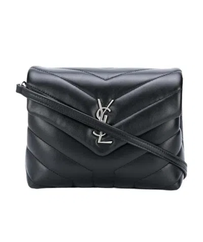 Saint Laurent Loulou Toy Shoulder Bag In Black
