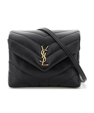 Saint Laurent Loulou Toy Shoulder Bag In Black