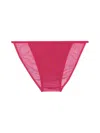 Saint Laurent Monogram Panties In Tulle Jersey