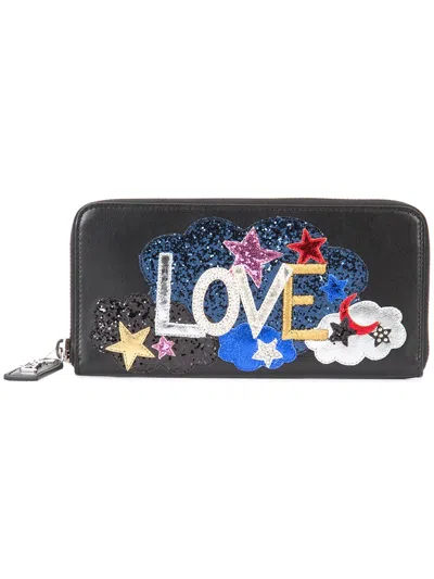 Saint Laurent Love Wallet In Black