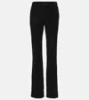 Saint Laurent Low-rise Bootcut Jeans In Deep Faded Black